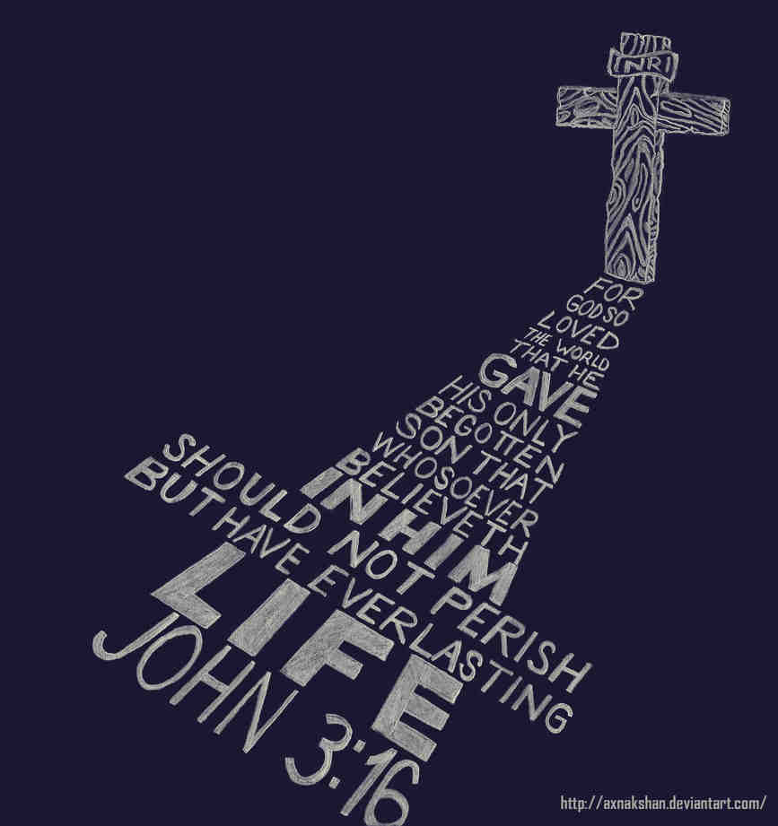 John 3:16 Cross Artwork