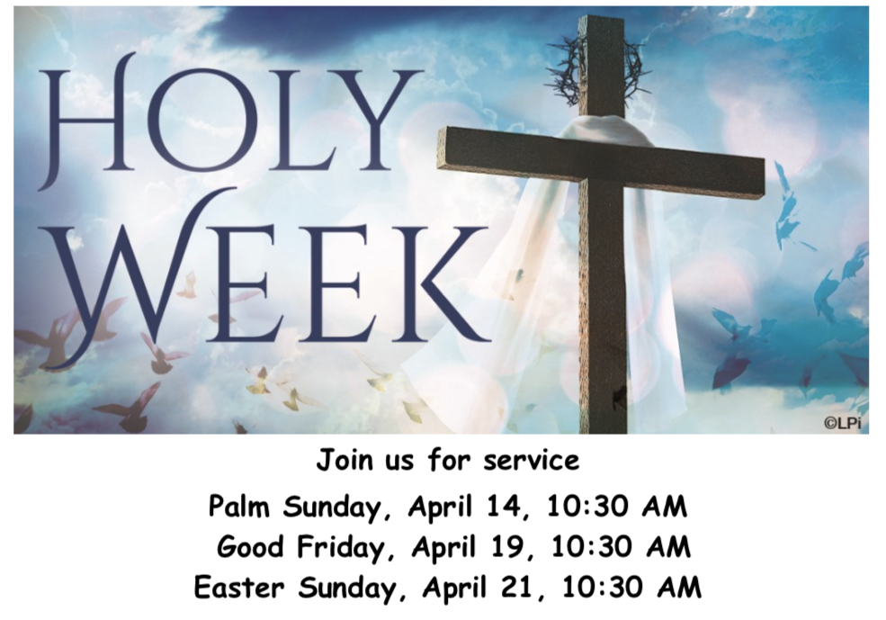 Holy Week services